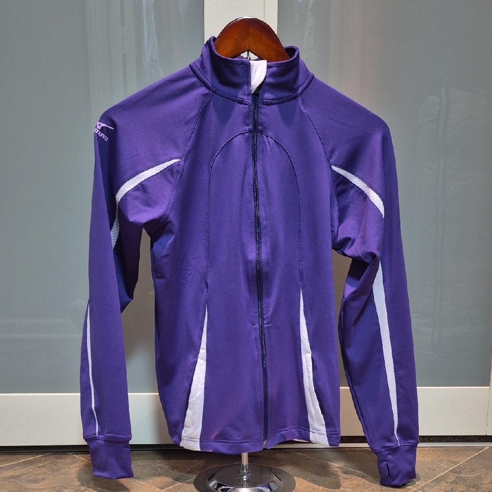 Mizuno Girl's Purple Performance Jacket Youth Large